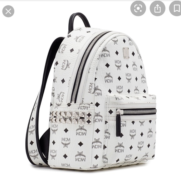 MCM Handbags - Classic white MCM backpack 🎒